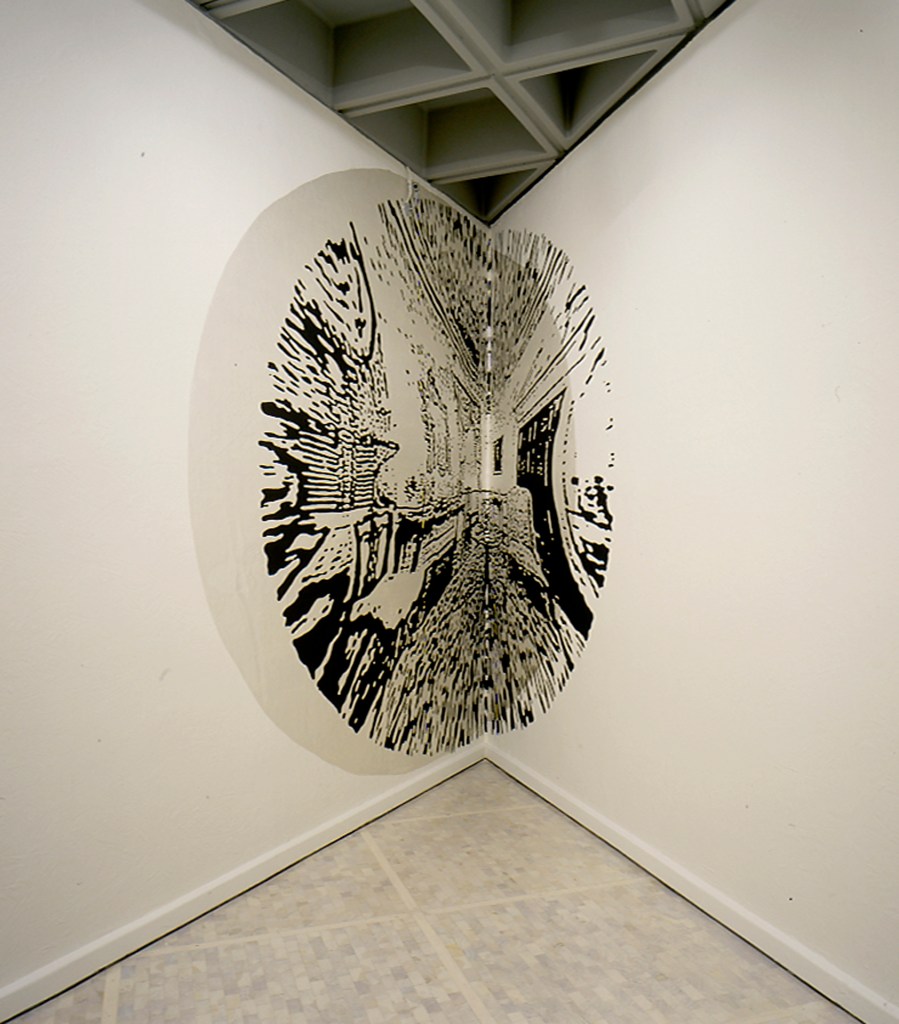 North Parlor, 2001 Operativo, Museo Rufino Tamayo, Mexico City, Mexico. 10 x 8 ft. Flashe paint on wall