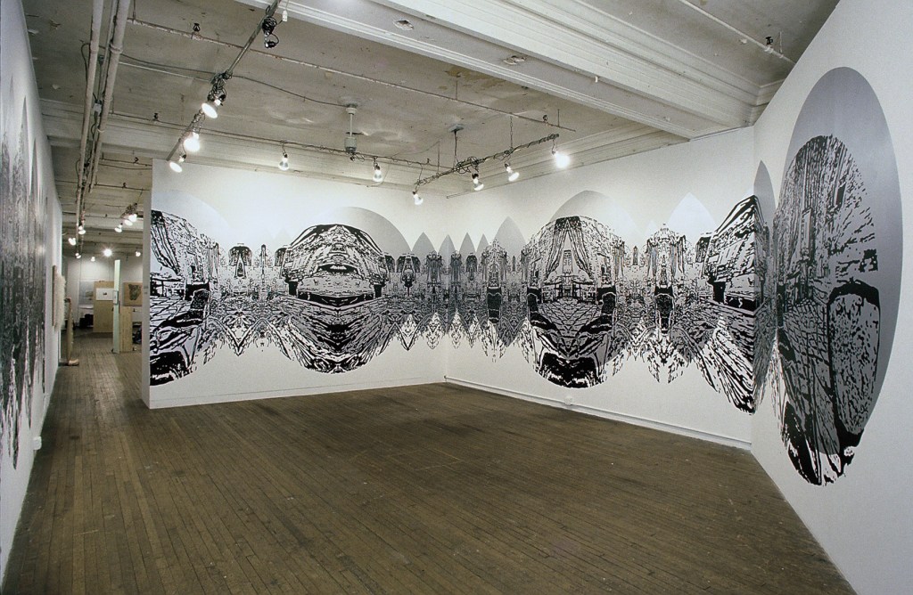 Looking-Glass House, 1998 Threadwaxing Space, New York, NY Latex on Walls, 9 x 132 ft.