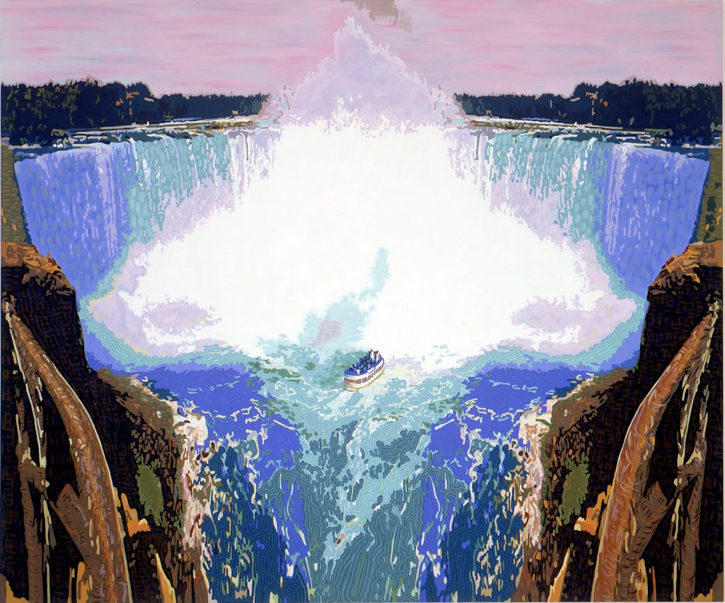 Maid of the Mist , 2005, 60 x 72 inches, Flashe on wood panel