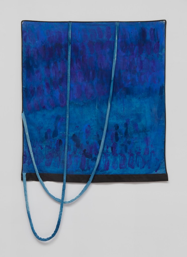 Blue Field, 2022, 35 x 54 inches, Acrylic and flashe on sewn muslin