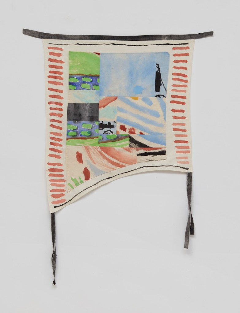 Postcards, 2021, 31 x 42 inches, Acrylic and flashe on sewn muslin