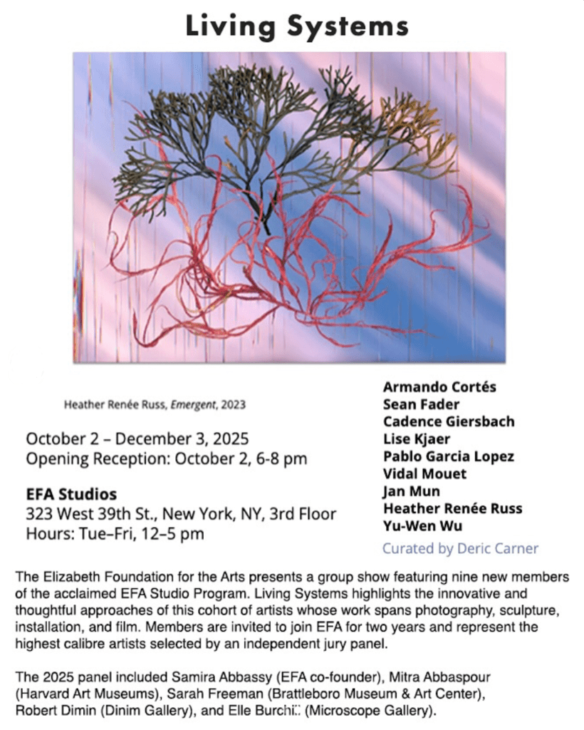 Living Systems opens October 2, 2025